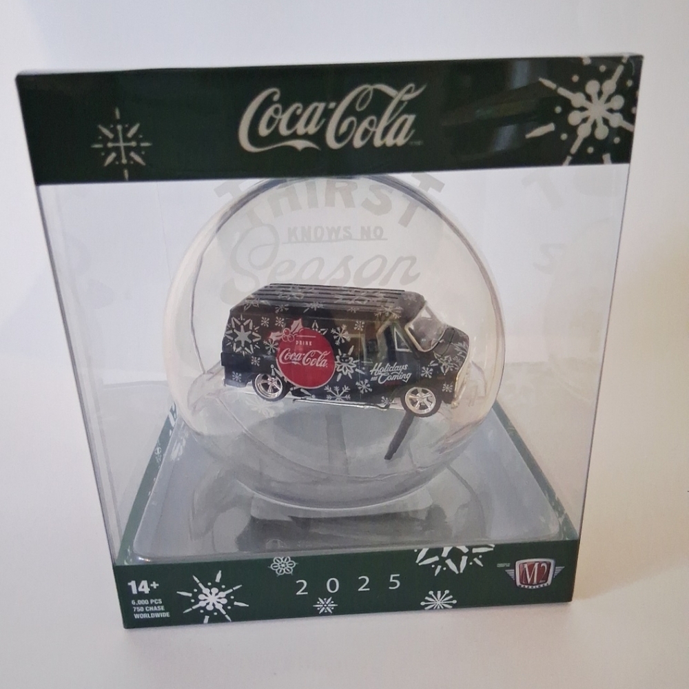 M2 Machines 2025 Coca-Cola Christmas Ornament 1971 CHEVROLET VAN Unopened NIB